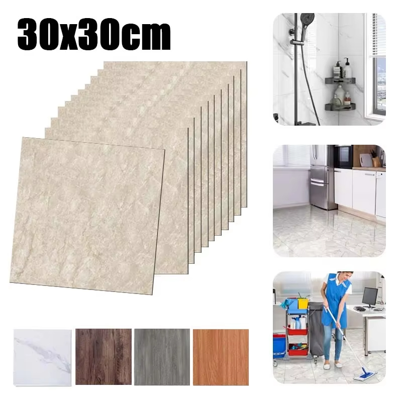 Commercial Kitchen Tiles - 10 adet kendinden yapışkanlı yer karoları,
