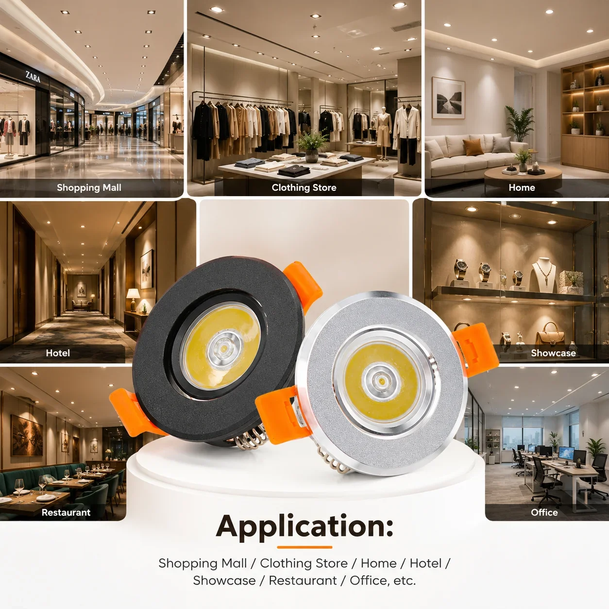 Commercial Kitchen Ceiling - JOYINLED Ayarlanabilir LED Gömme Downlight, Yatak