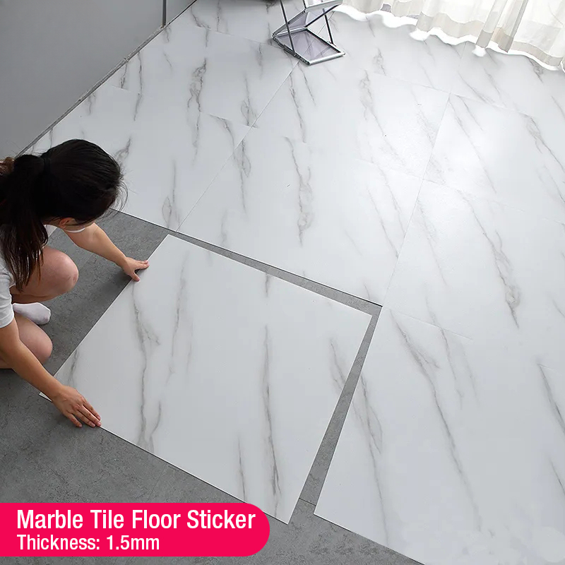 Commercial Kitchen Tiles - Simüle Kalın Mermer Fayans zemin stickerı