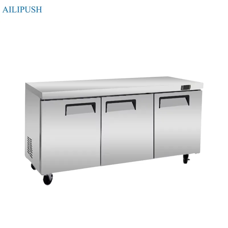 Commercial Kitchen Worktops - Ticari Paslanmaz Çelik Tezgah Üstü Buzdolabı