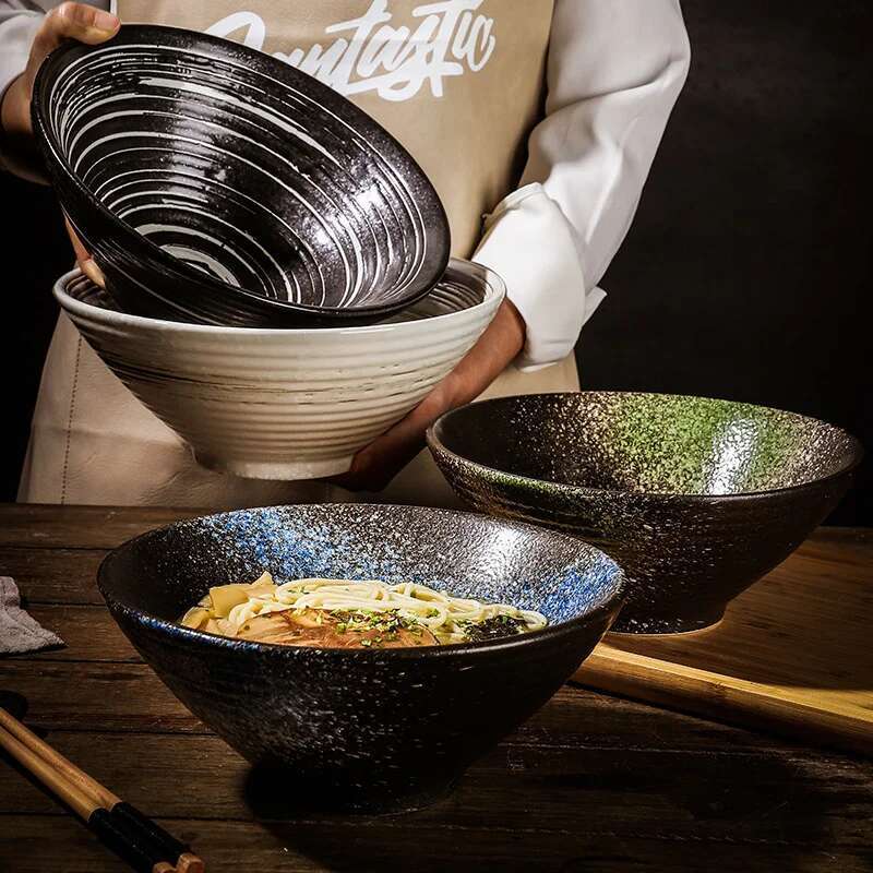 Commercial Kitchen Japanese - Japon Seramik Sofra Takımı Ramen Çorba
