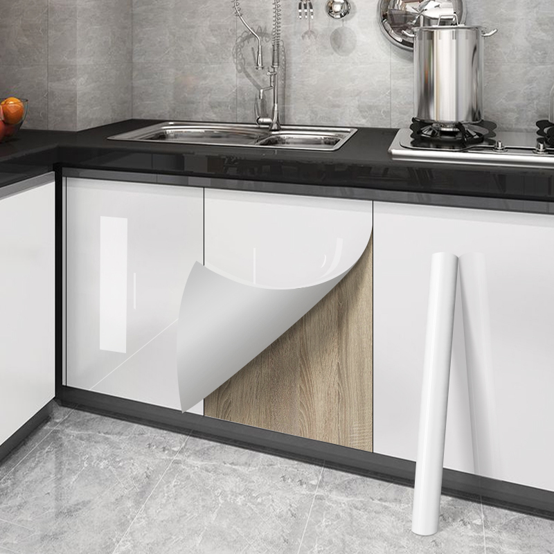 Commercial Kitchen Tiles - Boya Parlak Beyaz Dolaplar Duvar Çıkartmaları