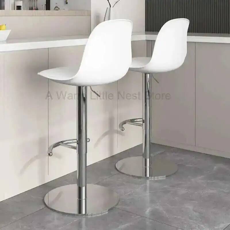 Commercial Kitchen Interior - Lüks Bar Döner Paslanmaz Ayarlanabilir Sandalyeler