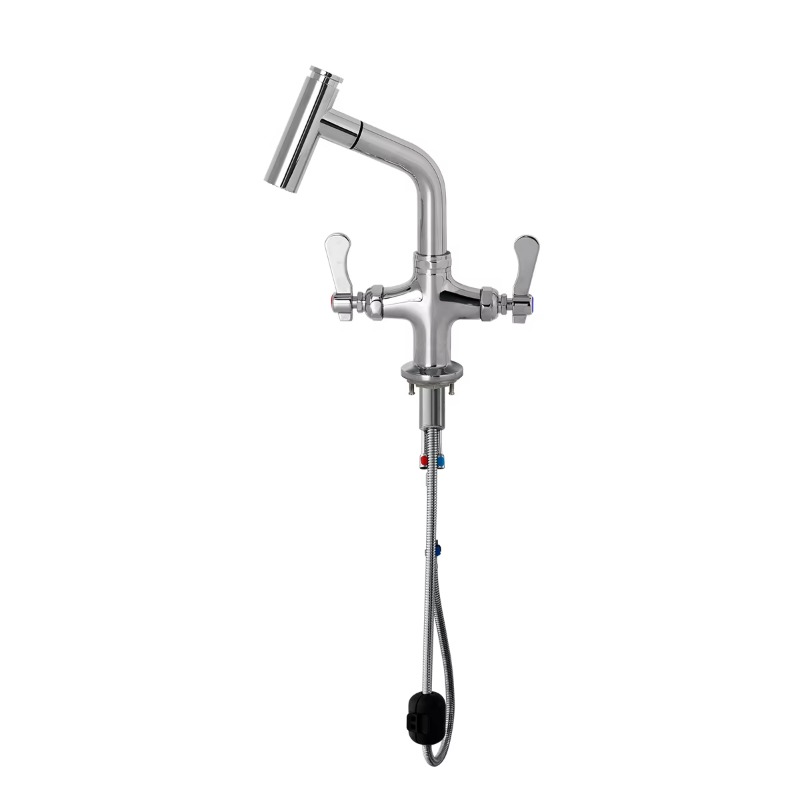 Commercial Quality Kitchen Faucet - Yüksek Kaliteli Çift Kollu Tezgah Üstü