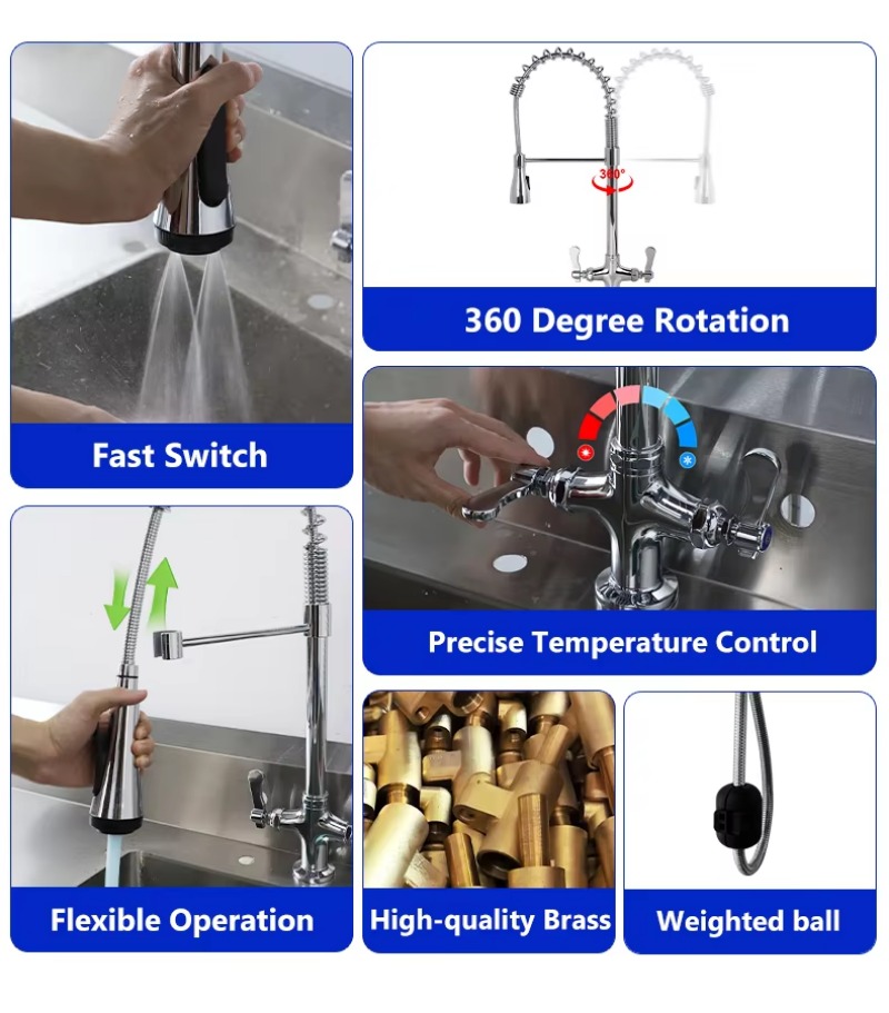 Yüksek kaliteli klasik otel ti - Commercial Quality Kitchen Faucet incelemesi ve fiyatı